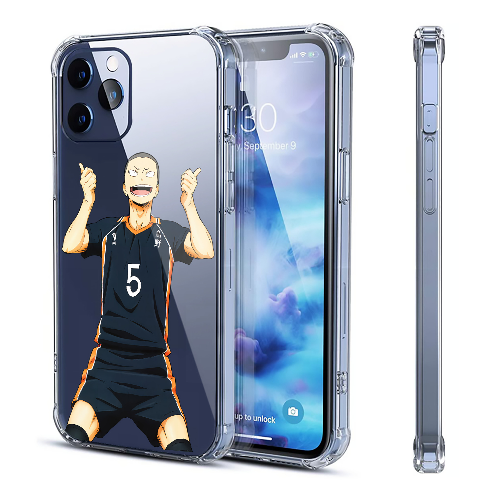 （画像用） ハイキュー!! Haikyu!! 【iPhone 12シリーズ対応】透明スマホケース（クリアソフトケース）